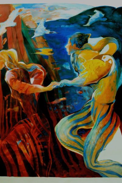 jean rouge artiste peintre normandie rayures